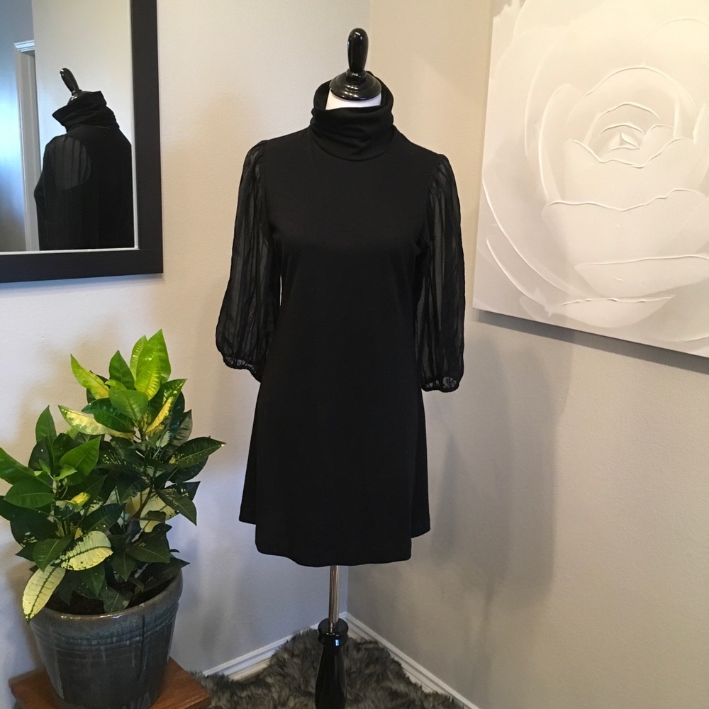 Very Hip Black Vintage Dress